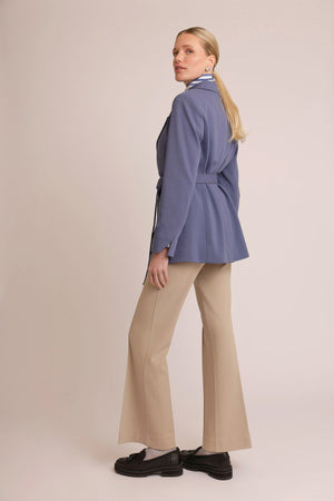 Wrinkle-Free Stretch Blazer | Mid-Blue