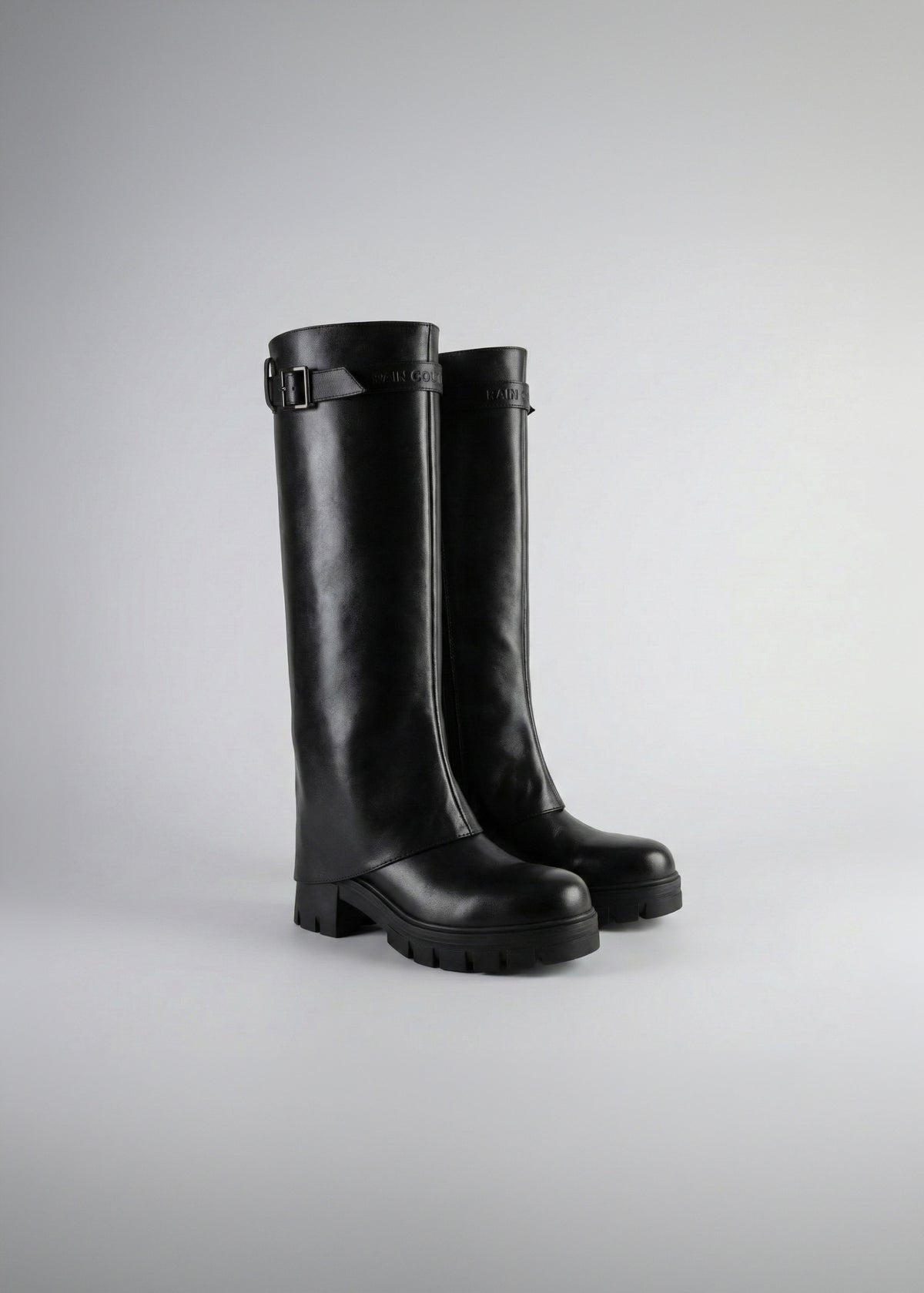2-in-1 Waterproof Boots | Black Leather