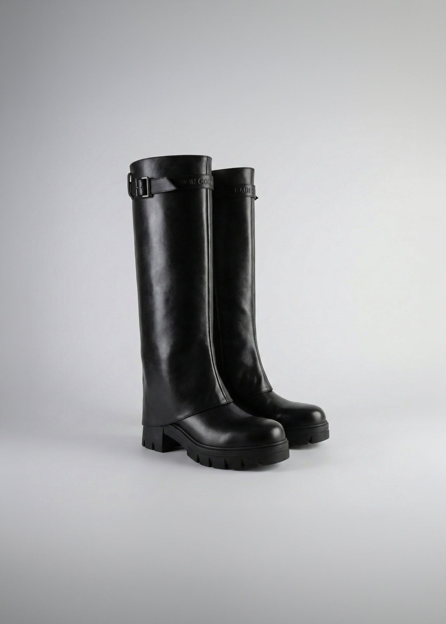 2-in-1 Waterproof Boots | Black Leather