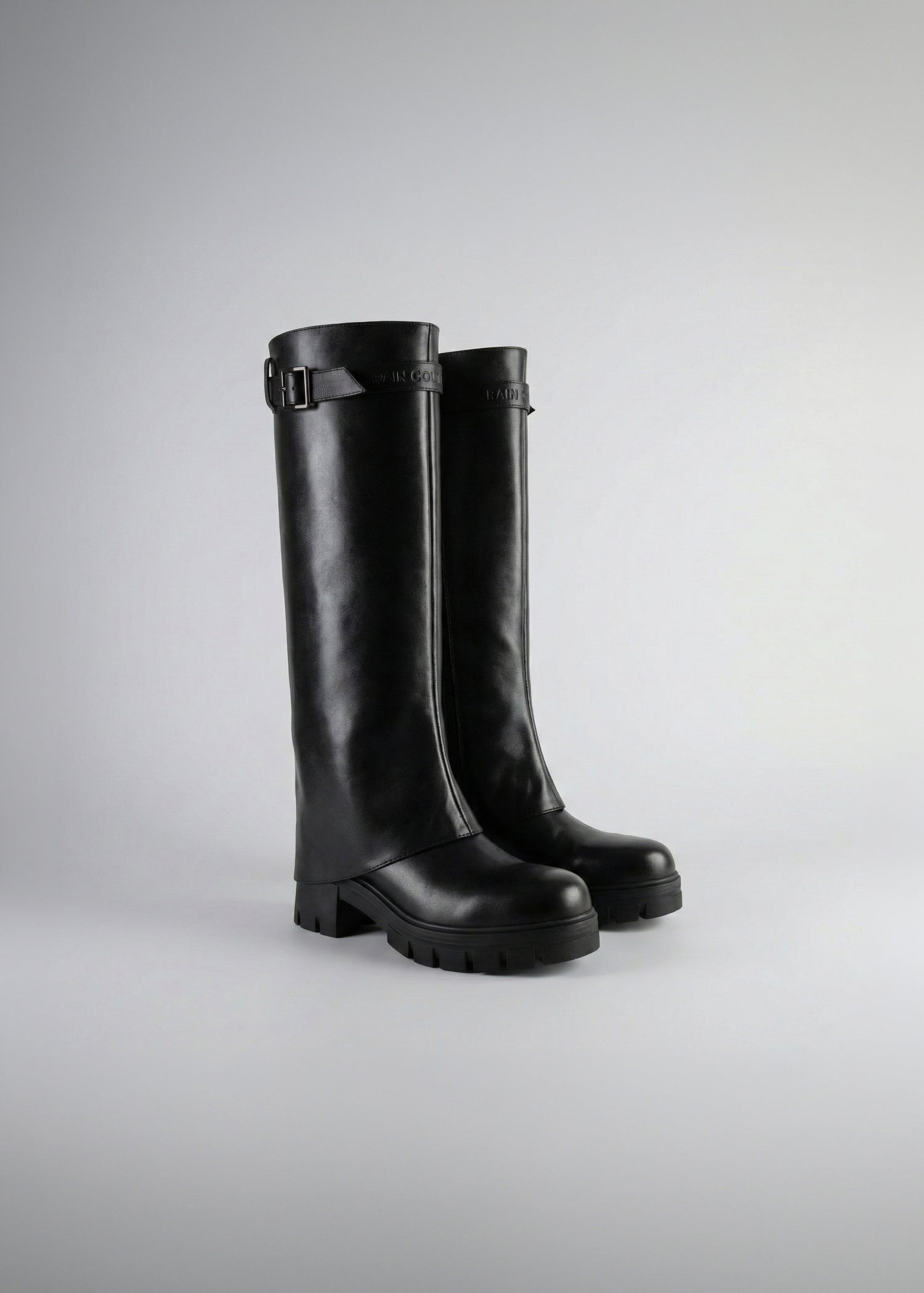 2-in-1 Waterproof Boots | Black Leather