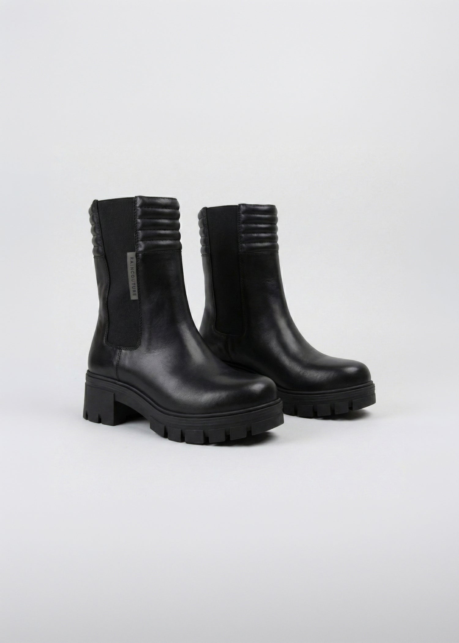2-in-1 Waterproof Boots | Black Leather