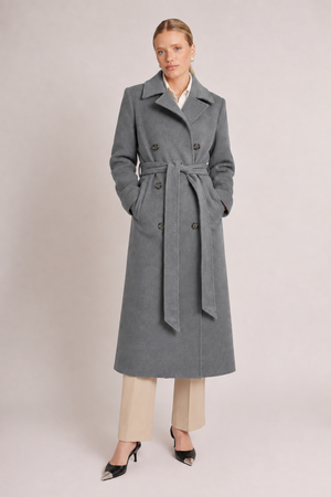 Waterproof 100% Wool Wrapcoat | Gray