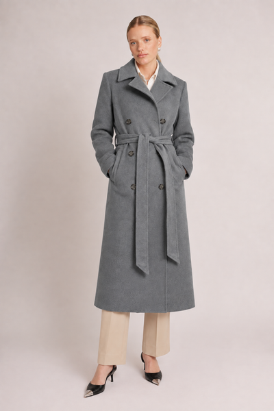 Waterproof 100% Wool Wrapcoat | Gray