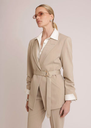 Adjustable Waist-Defining Belt | Beige