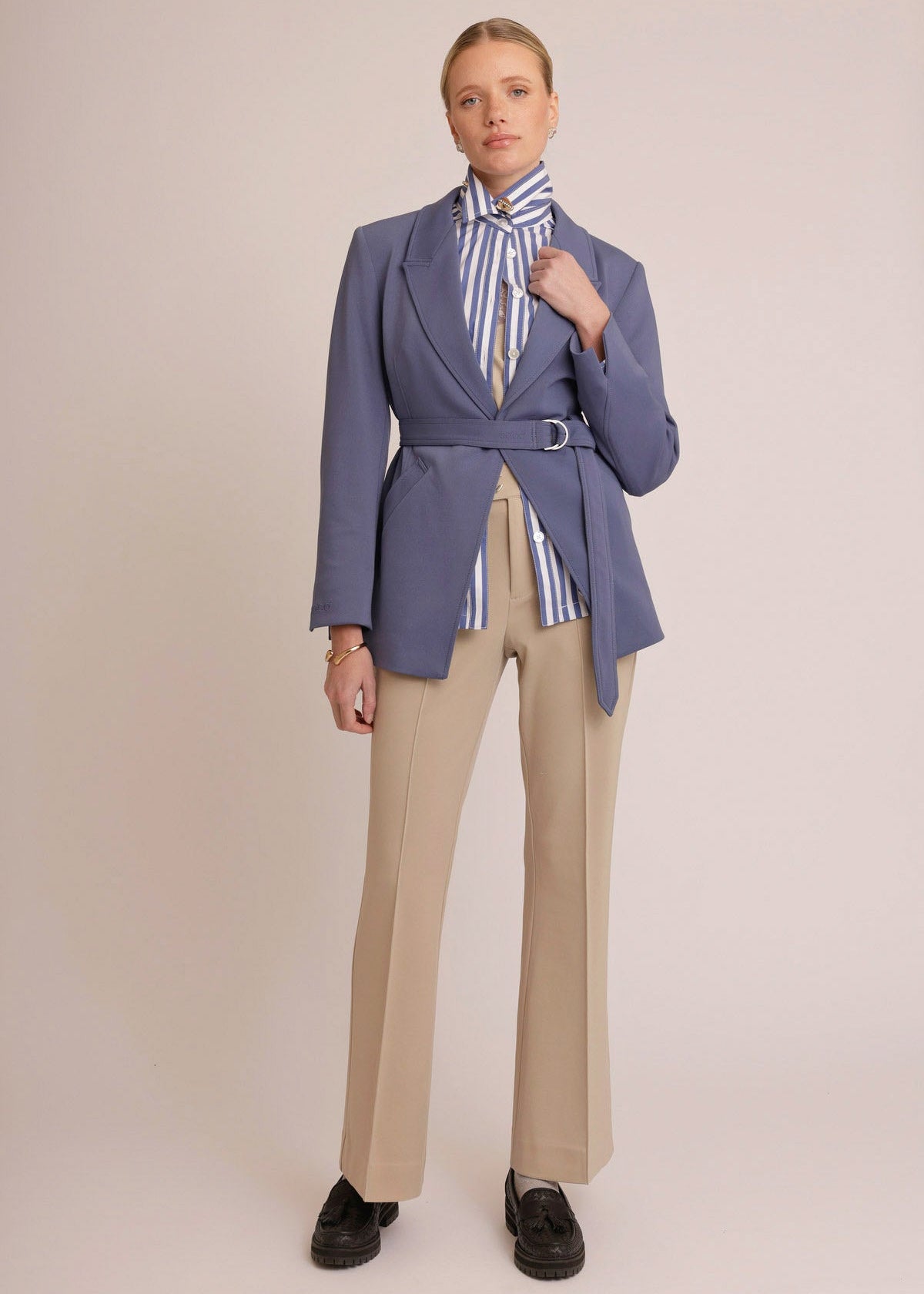 Adjustable Waist-Defining Belt | Mid-Blue