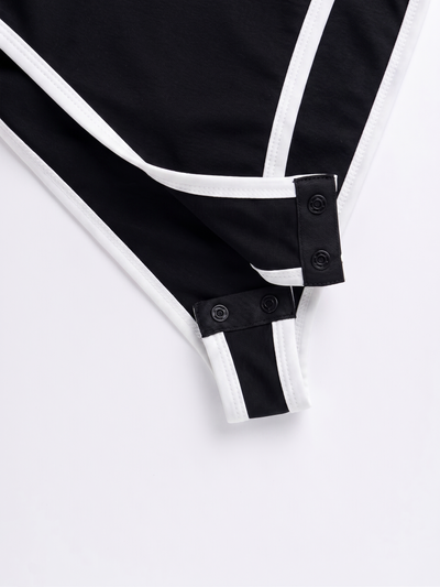Sculpting All-Day Bodysuit | Black-White