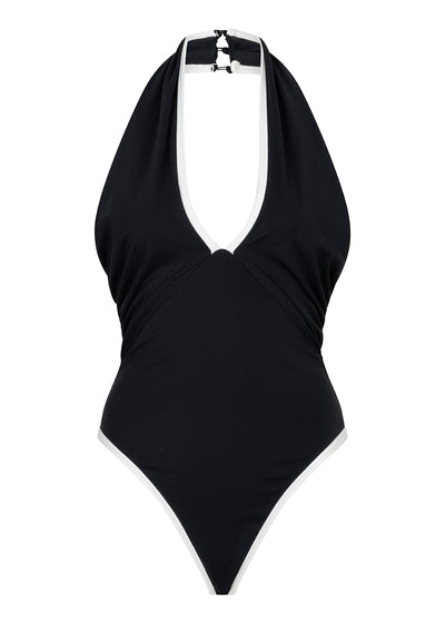 Sculpting All-Day Bodysuit | Black-White