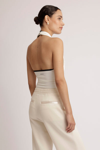 Sculpting All-Day Bodysuit | White-Black