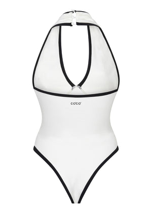 Sculpting All-Day Bodysuit | White-Black