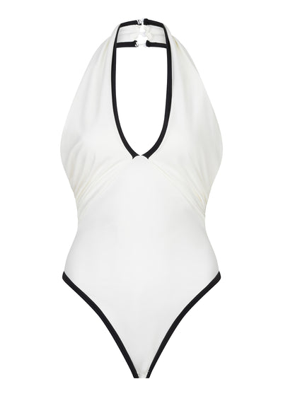 Sculpting All-Day Bodysuit | White-Black