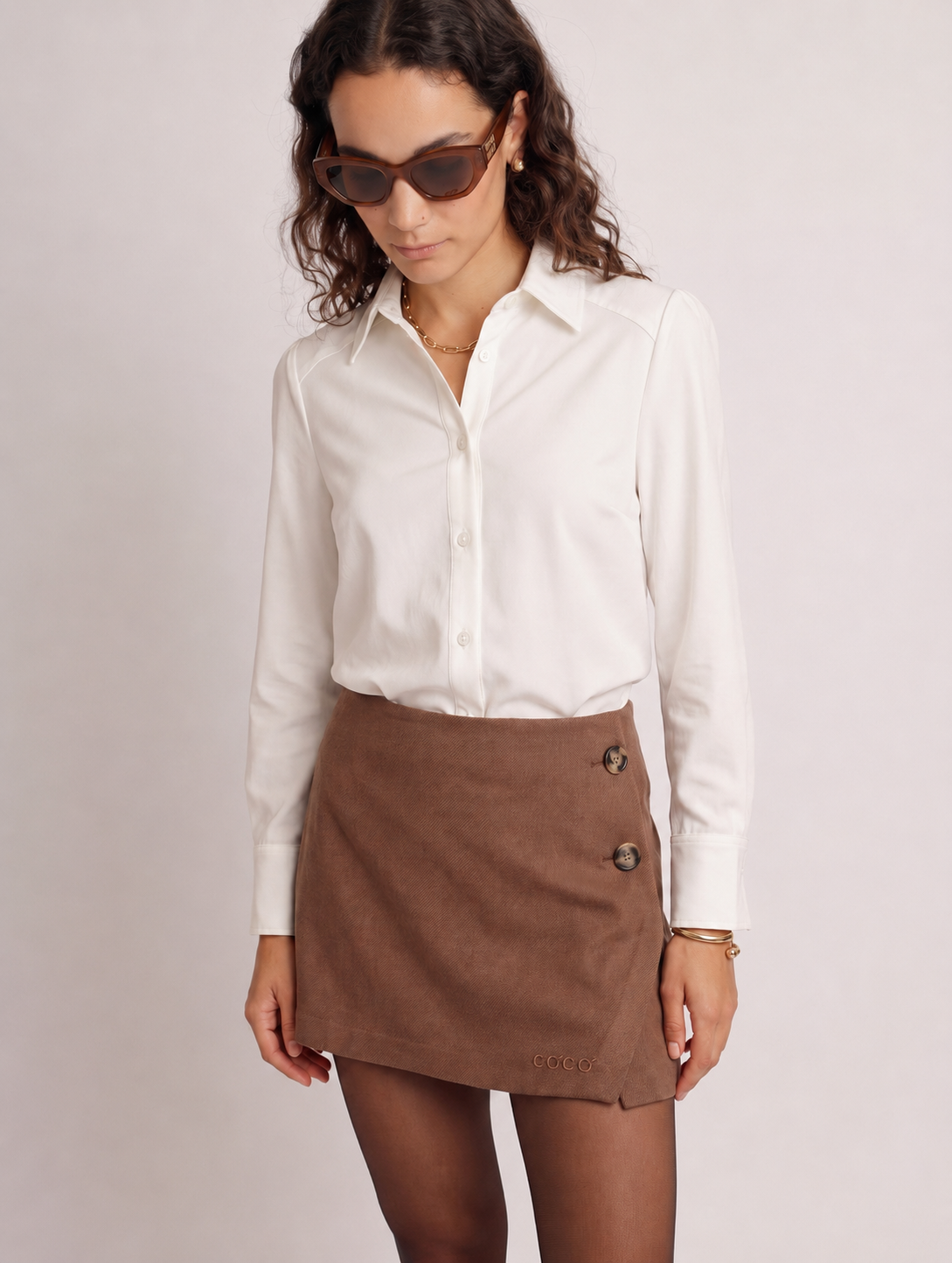 Bike-Friendly Skort | Brown