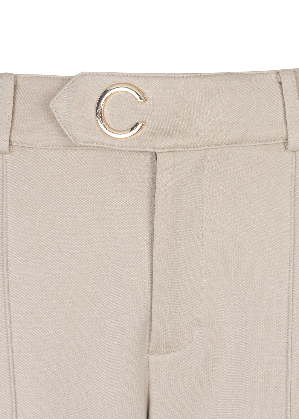 Wrinkle-Free Flared Stretchable Trousers | Beige