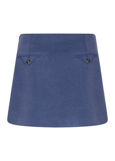Bike-Friendly Skort | Mid-Blue