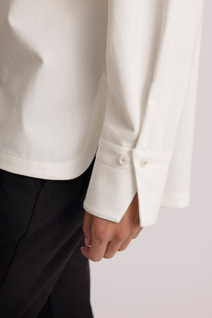 Kreukvrije Alledaagse Stretchblouse | Wit