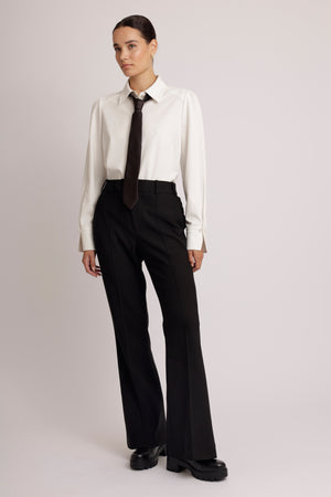 Kreukvrije Alledaagse Stretchblouse | Wit