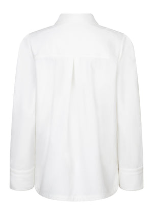 Kreukvrije Alledaagse Stretchblouse | Wit