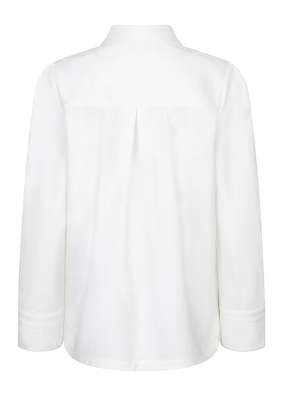 Kreukvrije Alledaagse Stretchblouse | Wit