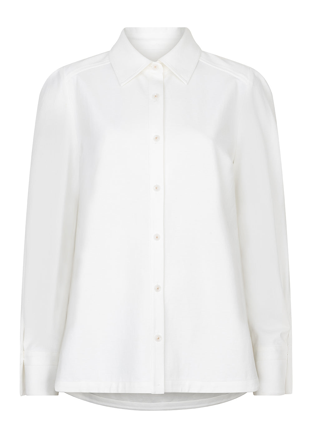 Kreukvrije Alledaagse Stretchblouse | Wit