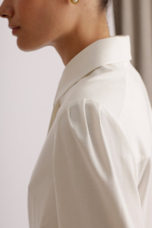 Kreukvrije Alledaagse Stretchblouse | Wit