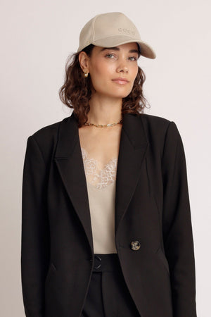 Zachte Top met Kant | Beige