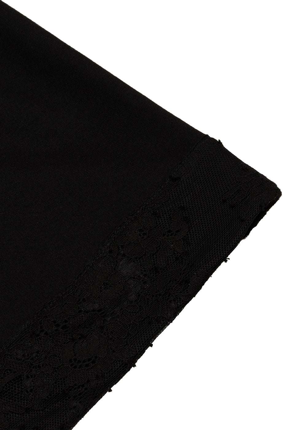 Lace-Trim Convertible Dress | Black