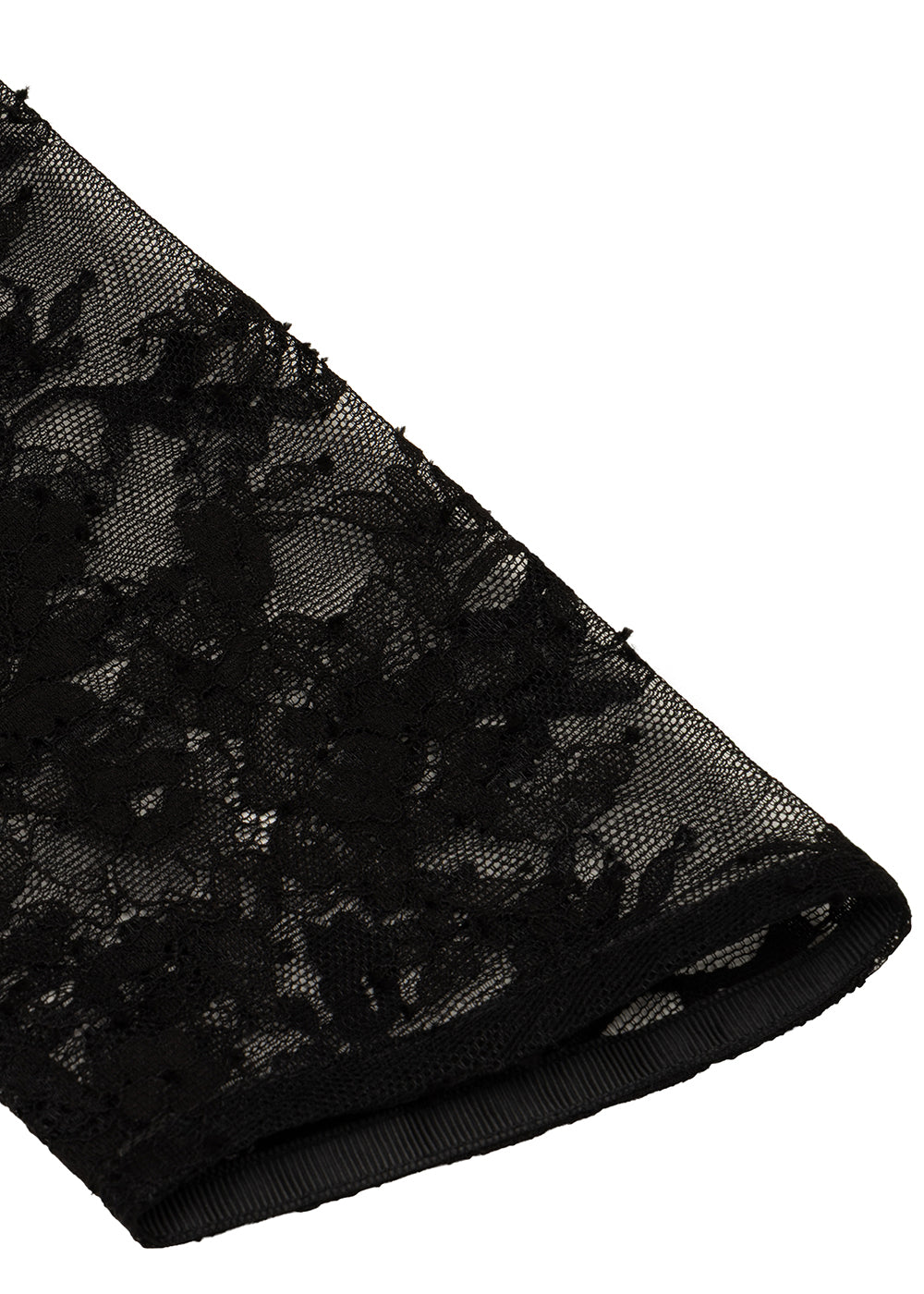 Lace-Trim Convertible Dress | Black