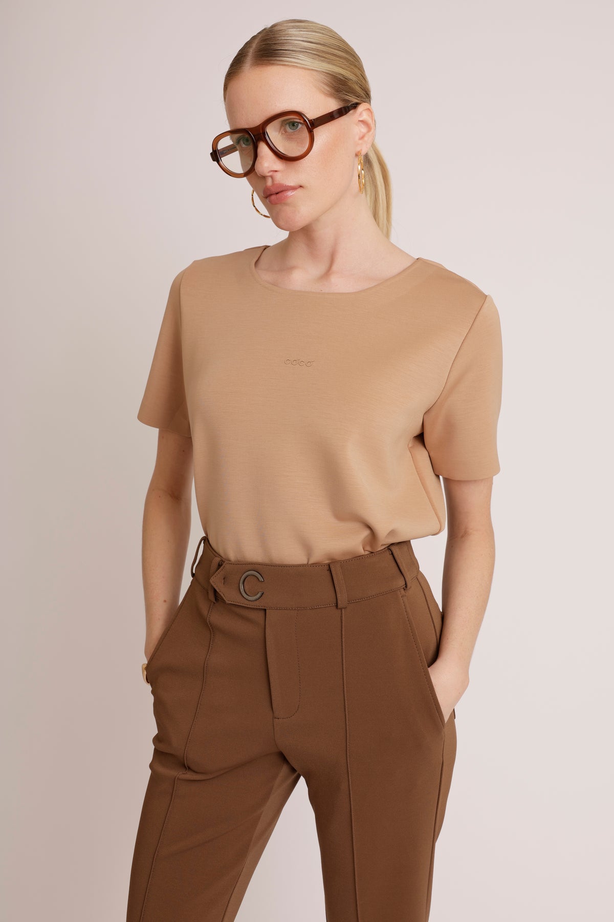 Essential Seamless Top | Mocha Mousse