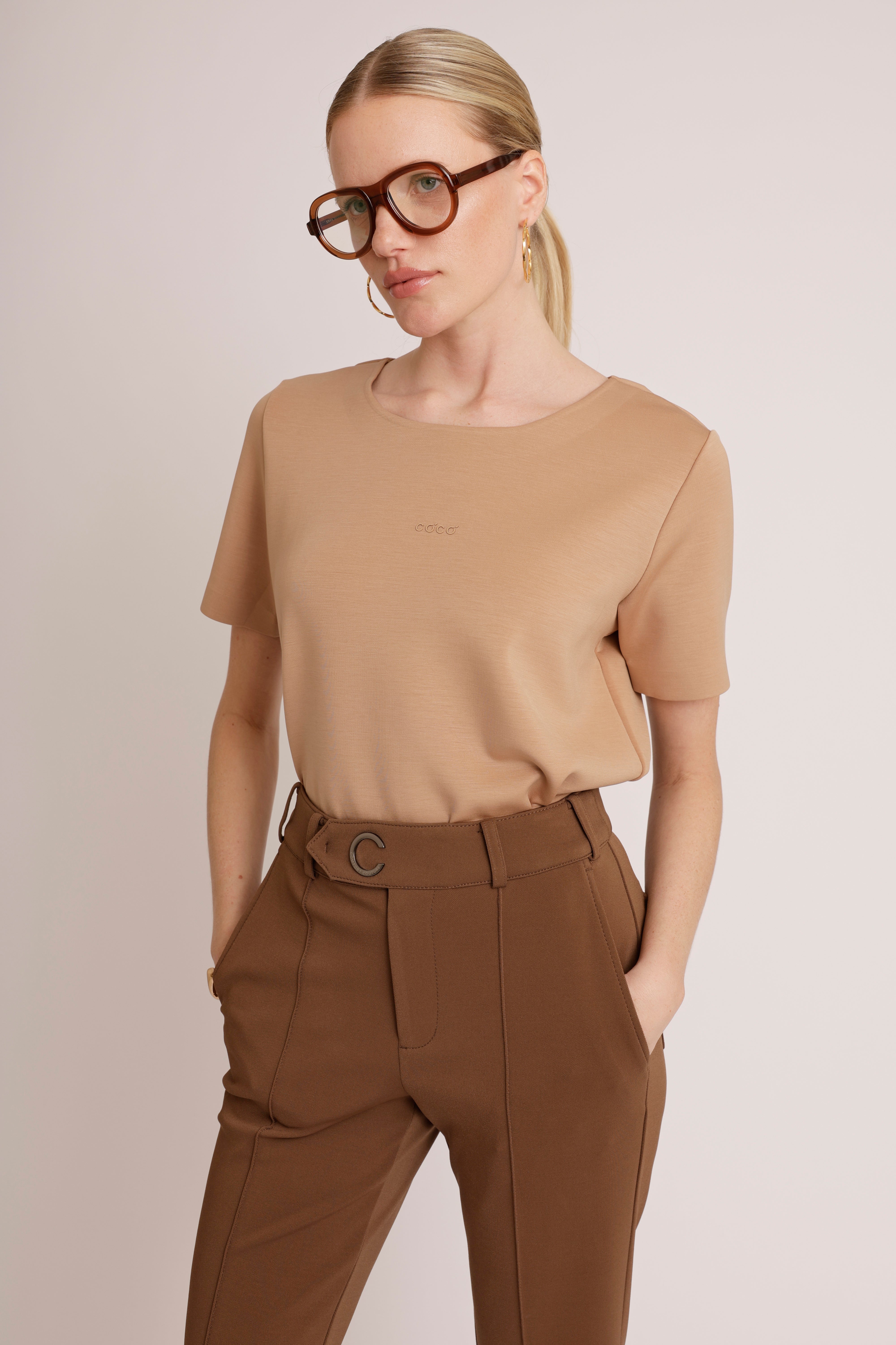 Essential Seamless Top | Mocha Mousse