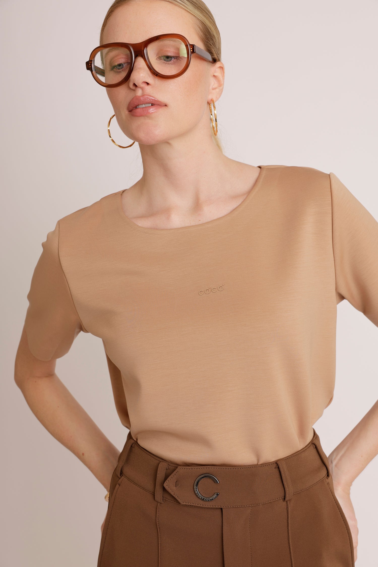 Essential Seamless Top | Mocha Mousse