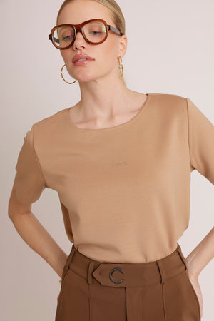 Essential Seamless Top | Mocha Mousse