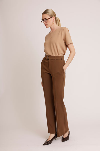 Essential Seamless Top | Mocha Mousse