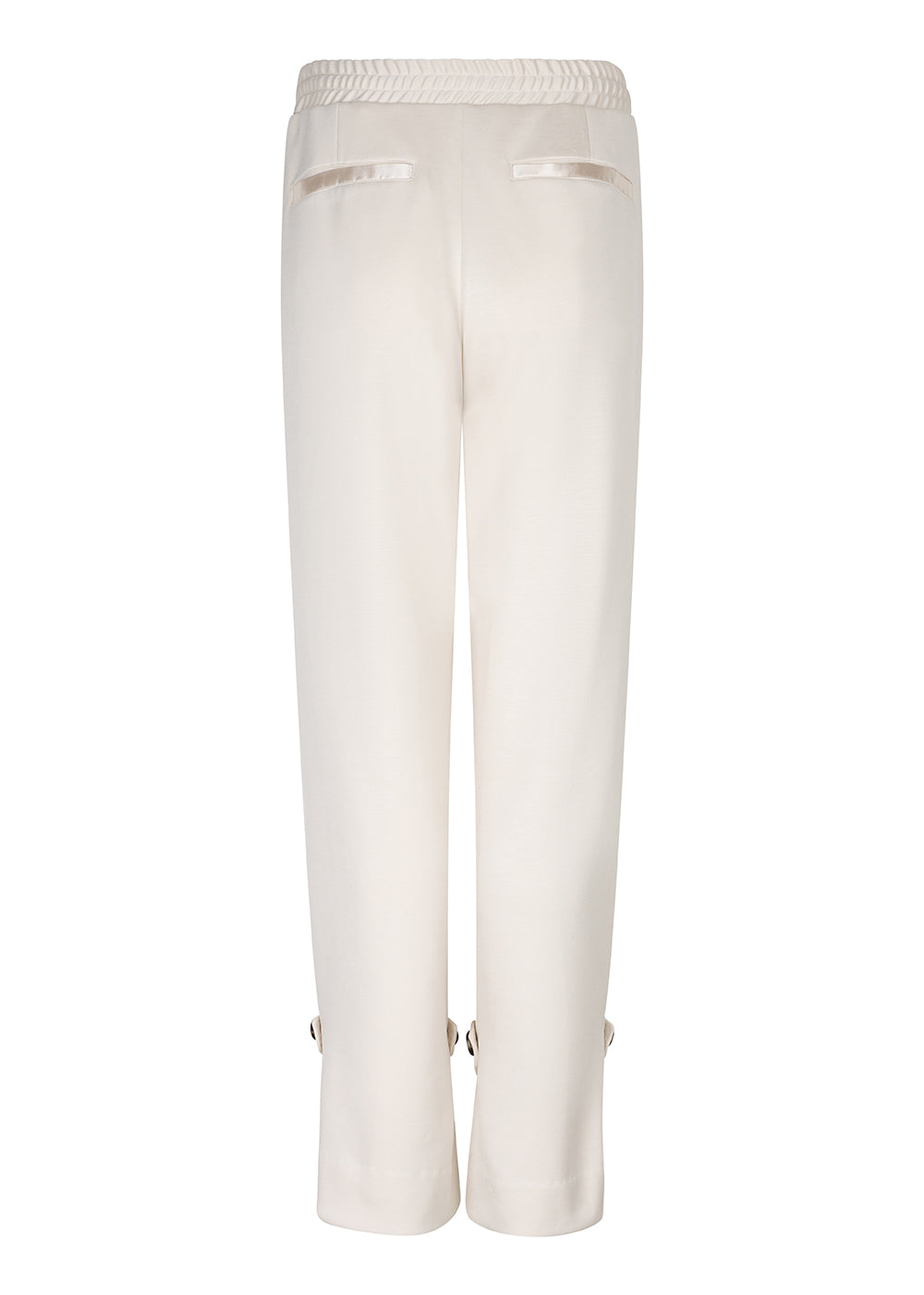 Zachte Stretch Jogger met Ceintuur | Crèmebeige
