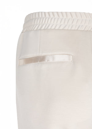 Zachte Stretch Jogger met Ceintuur | Crèmebeige