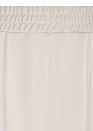 Zachte Stretch Jogger met Ceintuur | Crèmebeige