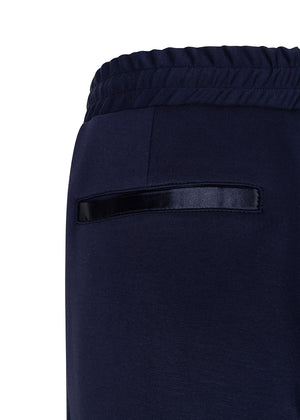 Soft-Stretch Belted Jogger | Navy