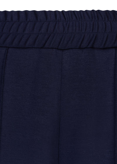 Soft-Stretch Belted Jogger | Navy