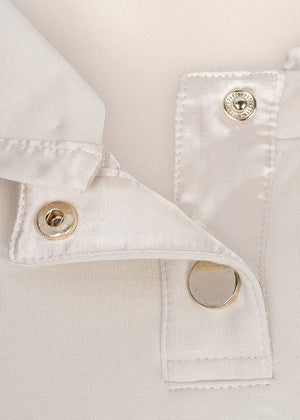 Removable-Hood Logo Sweat | Creamy Beige