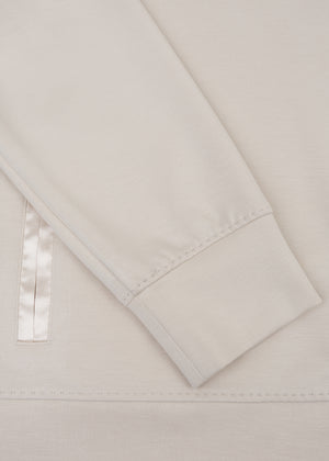 Removable-Hood Logo Sweat | Creamy Beige