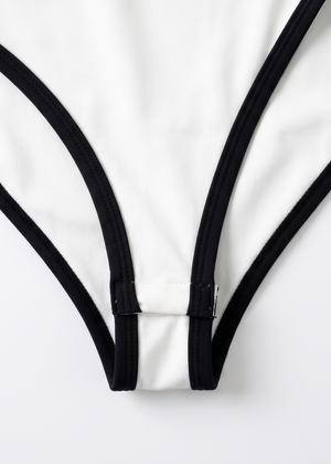 Sculpting All-Day Bodysuit | White-Black