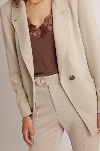Wrinkle-Free Stretch Blazer | Beige