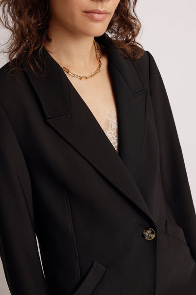 Wrinkle-Free Stretch Blazer | Almost Black