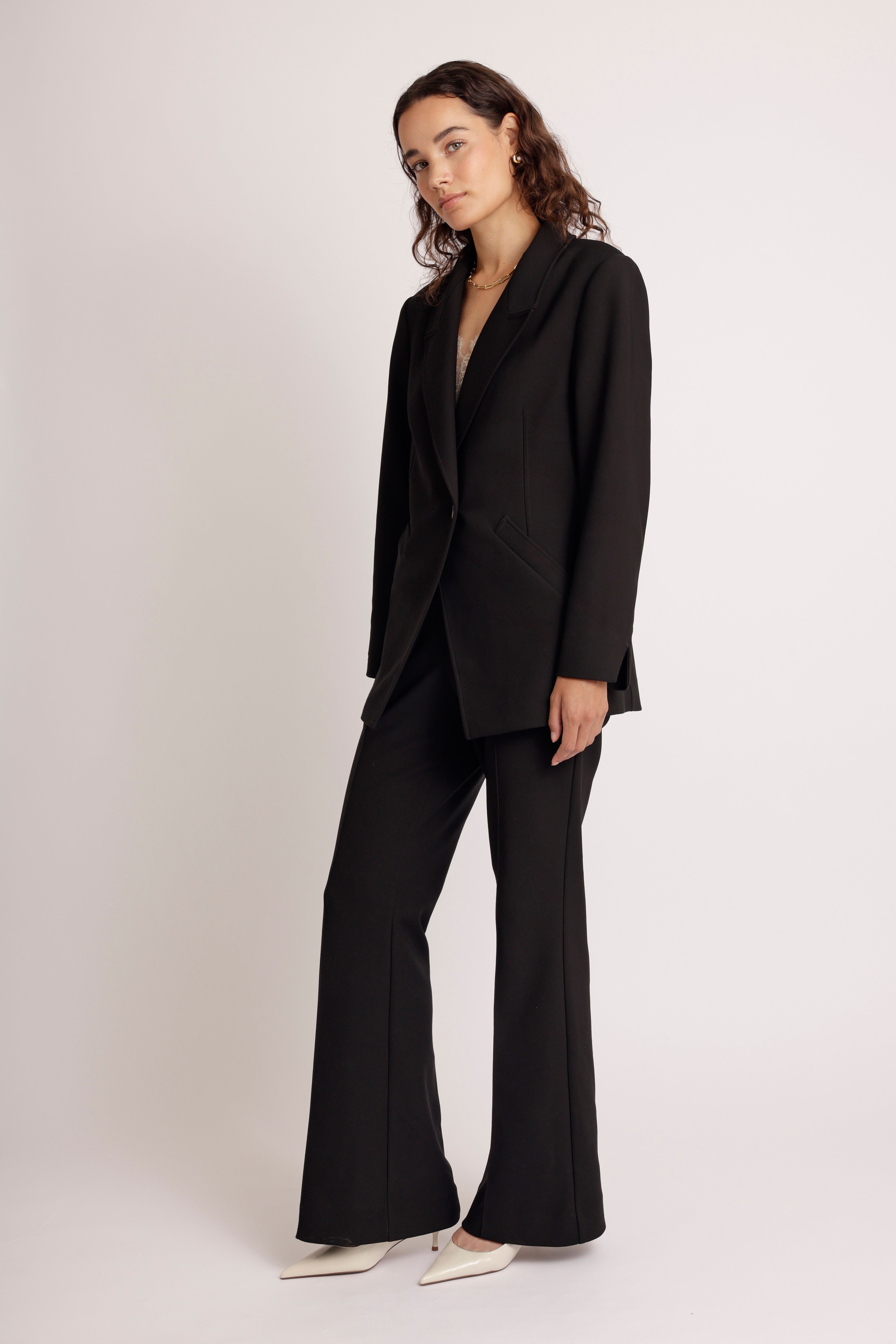 Wrinkle-Free Stretch Blazer | Almost Black