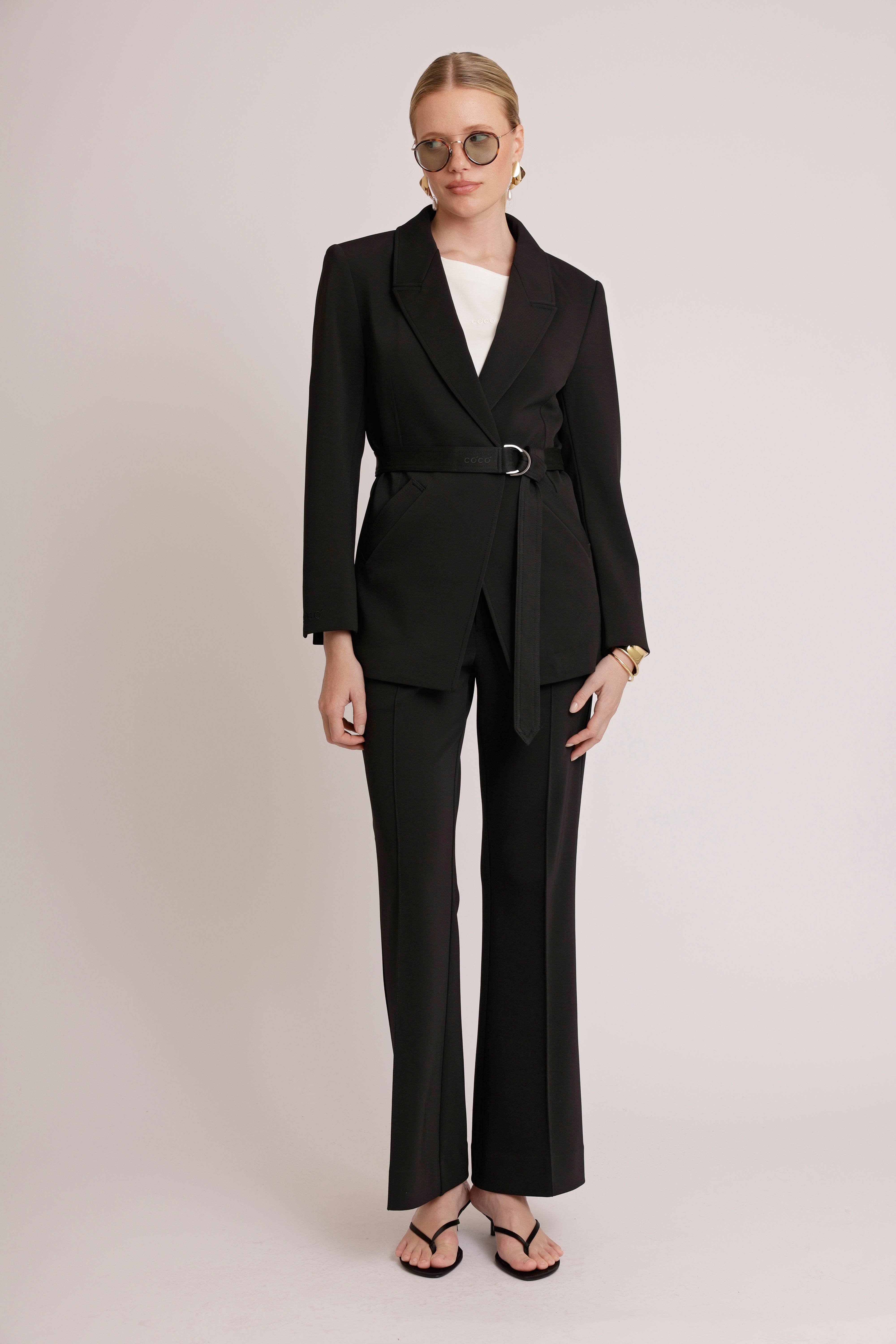 Wrinkle-Free Stretch Blazer | Almost Black