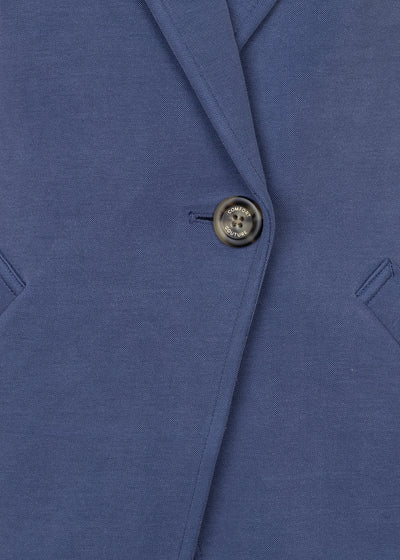 Wrinkle-Free Stretch Blazer | Mid-Blue