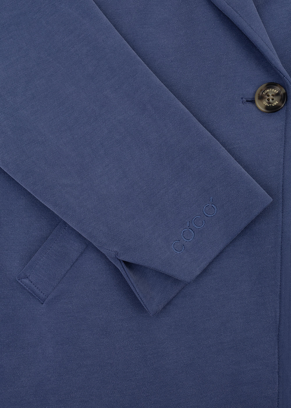 Wrinkle-Free Stretch Blazer | Mid-Blue