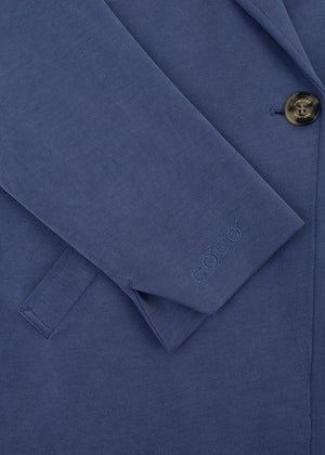 Wrinkle-Free Stretch Blazer | Mid-Blue