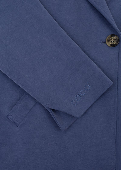 Wrinkle-Free Stretch Blazer | Mid-Blue