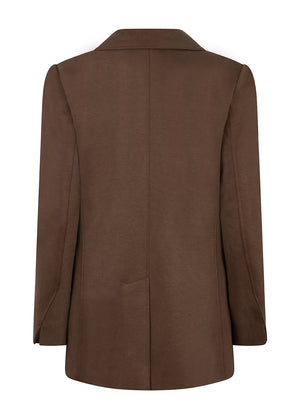 Wrinkle-Free Stretch Blazer | Brown