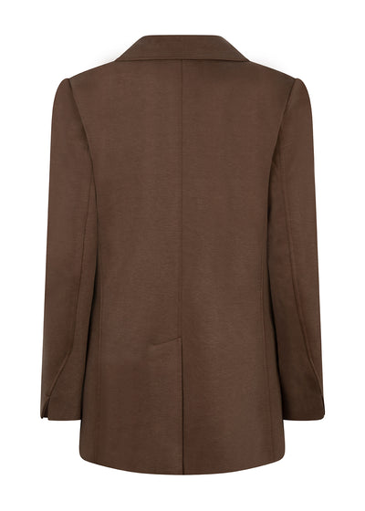 Wrinkle-Free Stretch Blazer | Brown