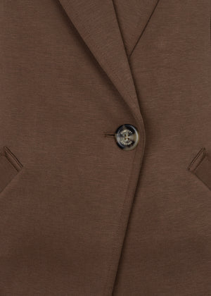 Wrinkle-Free Stretch Blazer | Brown